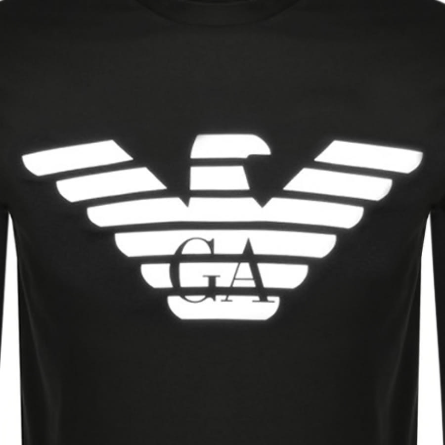 Alternative Image for ProductEmporio Armani Long Sleeve T Shirt Black3